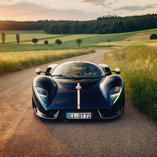 2026 De Tomaso P72 Aurelian Night Commission Front View